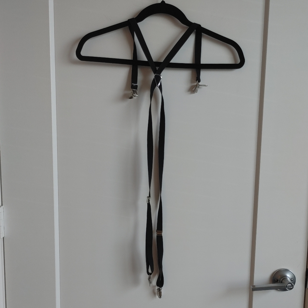 AA Black Suspenders